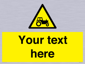 Custom warning farm machinery